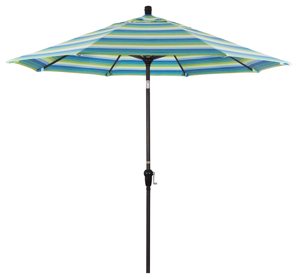 9' Aluminum Umbrella Auto Tilt Bronze, Seville Seaside