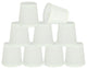 32047-9 Small Hardback Empire Chandelier Clip On Lamp Shade Off White 3"x4"x4"