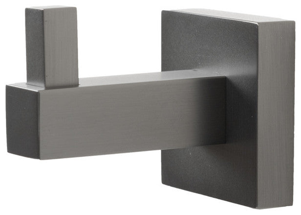 Italia Catania Series Single Robe Hook in Gunmetal Finish