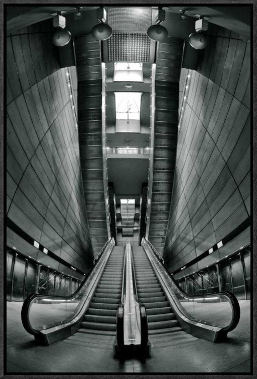 "Underground" Framed Canvas Giclee by Semir Catovic, 16x23"