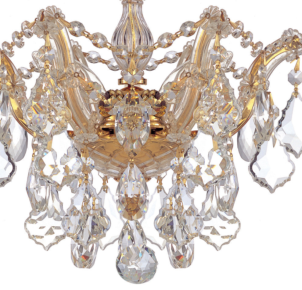 Crystorama Lighting Group 4430-CL-MWP Maria Theresa 3 Light 14"W - Polished