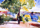 Charles Webster Hawthorne Two Mesquite Trees, Gallery Wrapped Canvas, 18"x27"