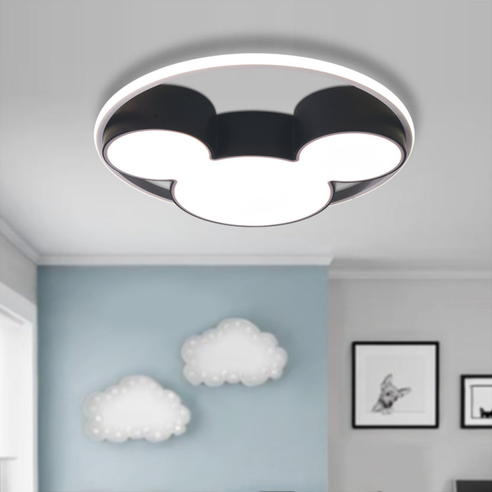 Cartoon Dimmable Led Flush Mount, 20"