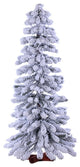 4' Flocked Winter Alpine Artificial Christmas Tree, Unlit