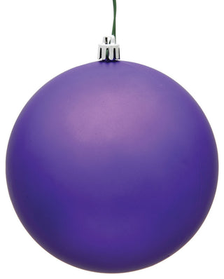 Vickerman 2.75" Purple Matte Ball Ornament, 12 per Bag