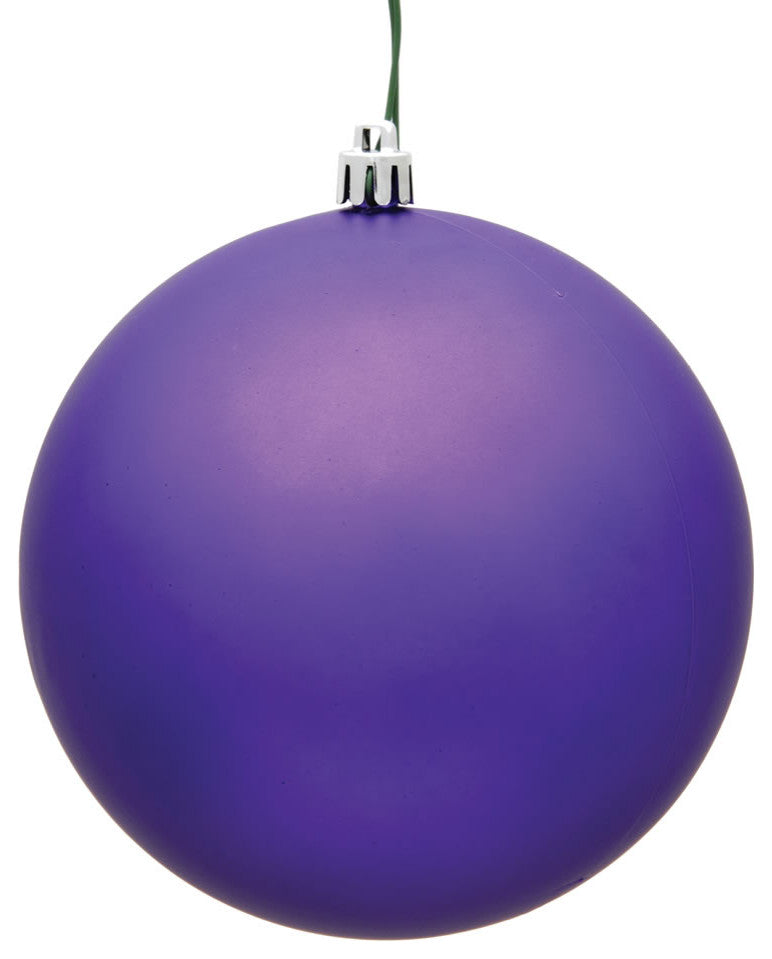 Vickerman 2.75" Purple Matte Ball Ornament, 12 per Bag