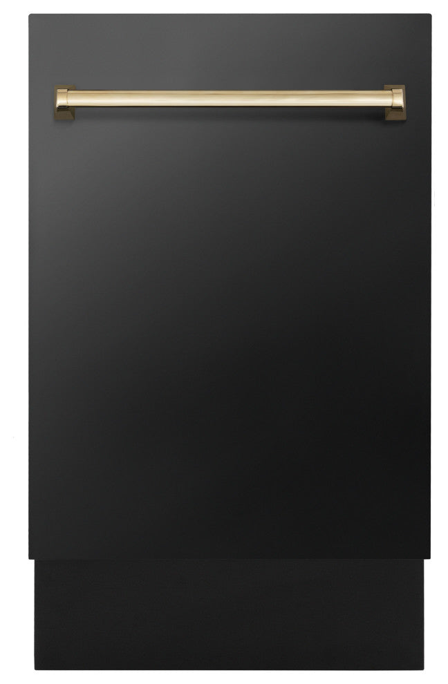 ZLINE 18" Tall Tub Dishwasher, Black Stainless Steel DWVZ-BS-18-G