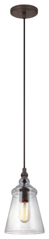 Generation Lighting P1449 Loras 6"W Mini Pendant - Chrome