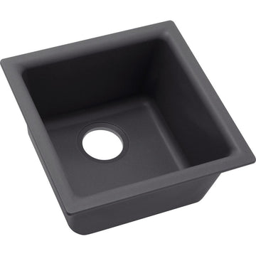 Elkay Luxe 15 3/4" One Bowl Drop In/Undermount Bar/Prep Kitchen Sink, ELX1616CH0