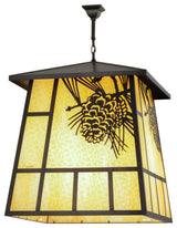 30Sq Winter Pine Pendant