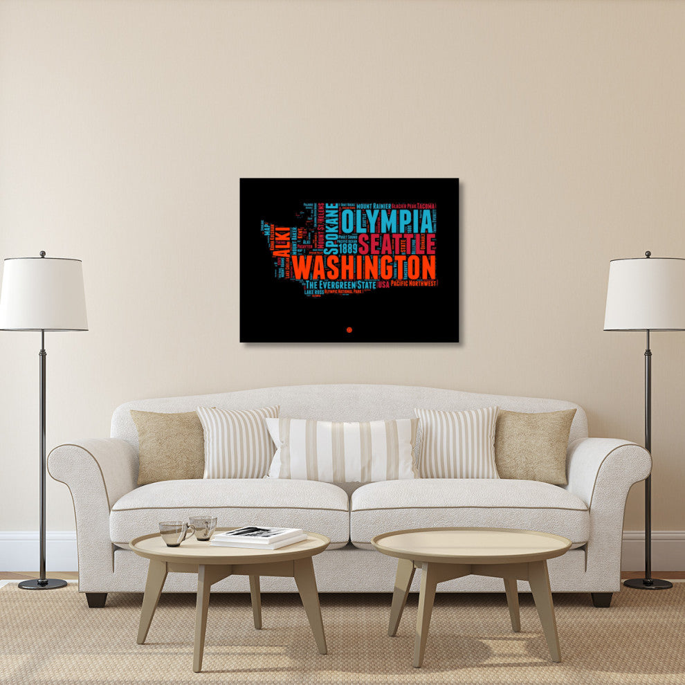 "Washington Word Cloud 1" Fine Art Print