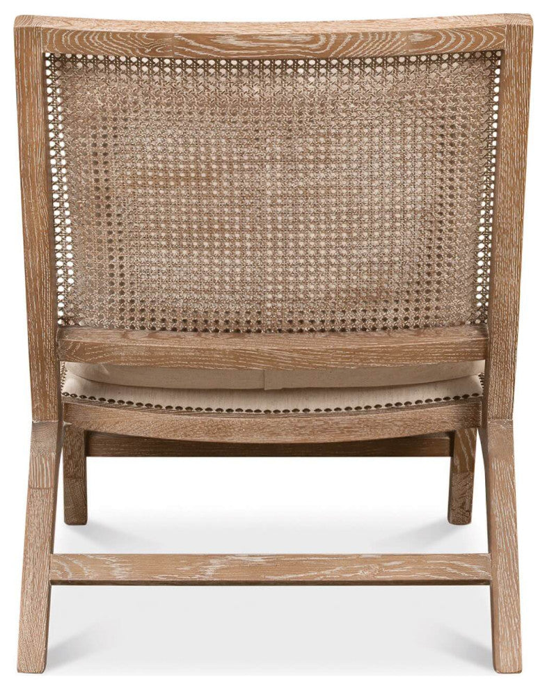 Mid-Century Style Whitewash Chair