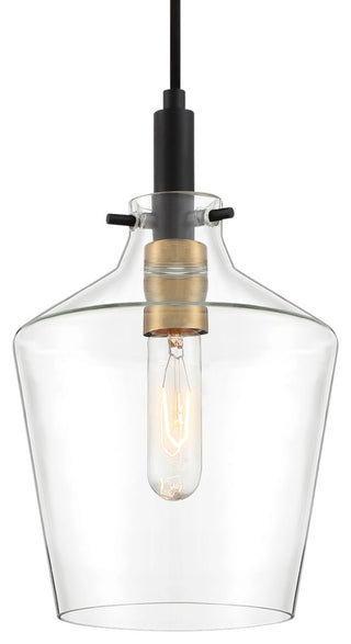 Quoizel JUN1508 June 1 Light 8"W Mini Pendant - Earth Black