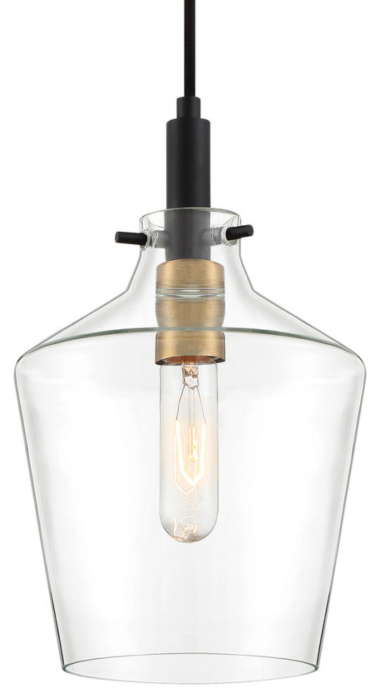 Quoizel JUN1508 June 1 Light 8"W Mini Pendant - Earth Black