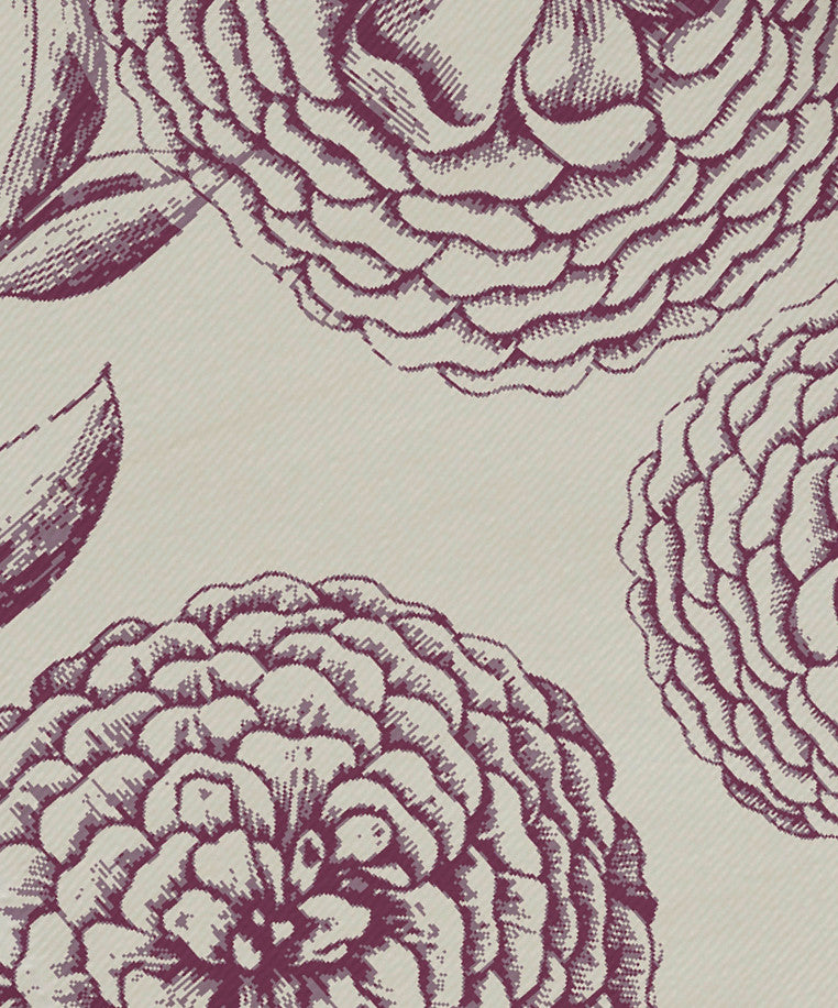 Antique Flowers, Floral Print Napkin, Purple, Set of 4