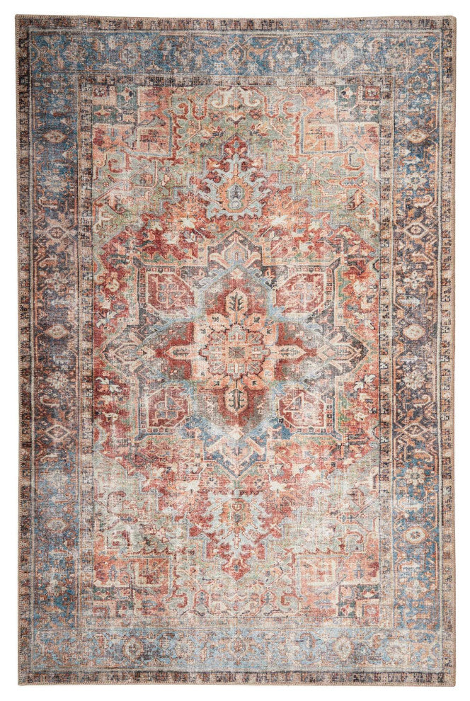 Bergen Vintage Medallion Area Rug, Multi, 2'6"x7'6"