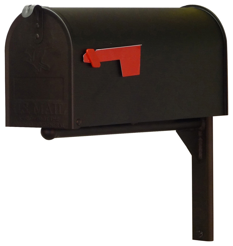 Standard Steel Mailbox With Ashley Front Single Mailbox Mounting Bracket