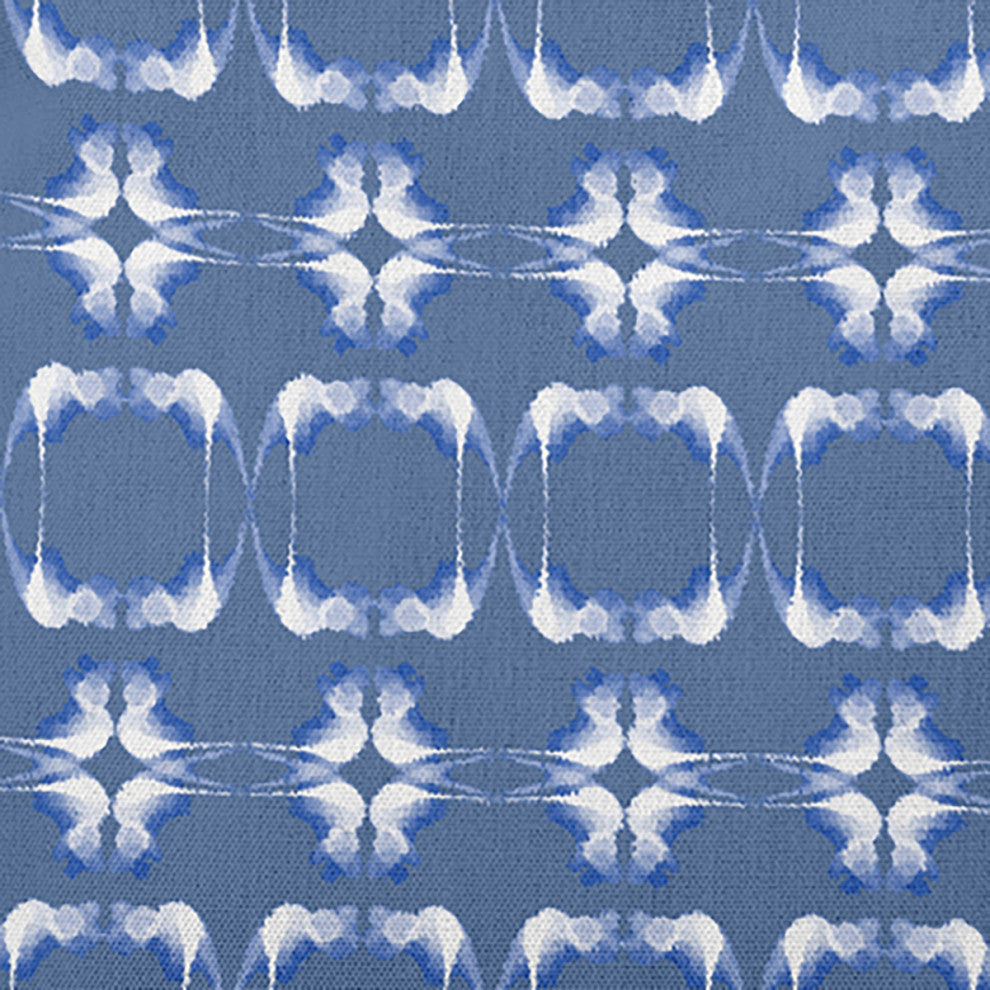 18" x 18" Summer Picnic Decorative Indoor Pillow, Cadet Blue