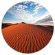 Sahara Dunes Under Bright Sky, Landscape Large Disc Metal Wall Art, 11"