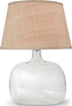 Seeded Oval Glass Table Lamp