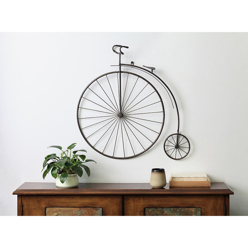 Victorian Bicycle Wall Hanging, 2-Piece Set