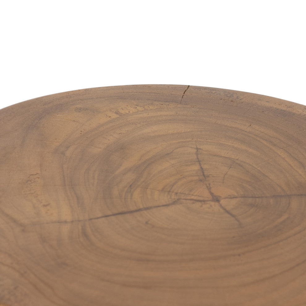 Jovie Outdoor End Table-Natural Teak