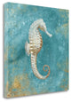 "Treasures From The Sea I Aqua" By Danhui Nai, Giclee on Gallery Wrap Canvas