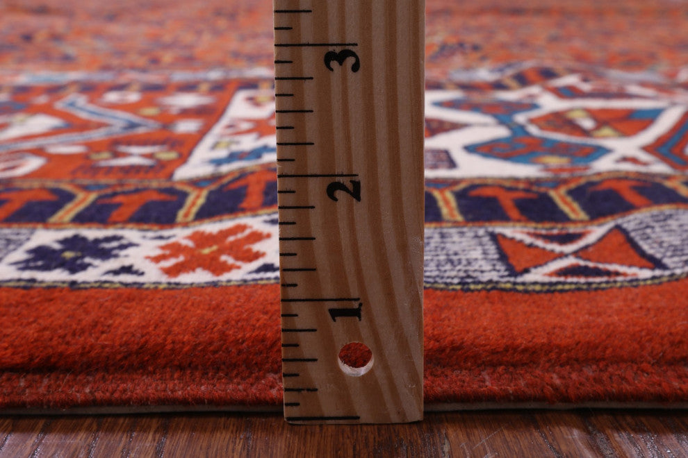 15' 8" X 25' 5" Fine Persian Bijar Handmade Wool On Wool Rug Q9443