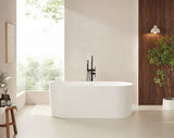 Vanity Art 67" x 32" Freestanding Soaking Stone Resin Bathtub