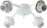 Quorum International 2444-CFL 4 Bulb Fluorescent Fan Light Kit - White