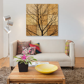 "Tree Silhouette II" by Chris Donovan, Canvas Print, 18"x18"