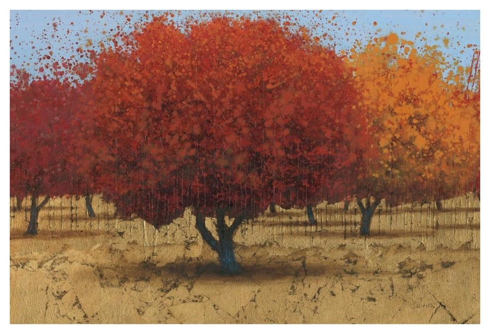 "Orange Trees II" Digital Paper Print by James Wiens, 50"x34"