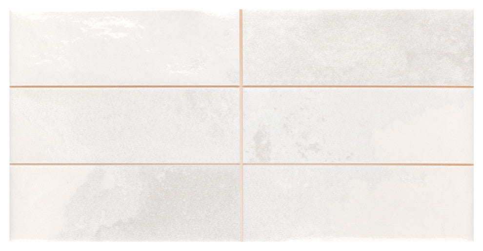 Kings Tradition Brick Porcelain Wall Tile Sample, White