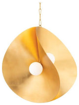 Corbett Lighting 330-30 Peony 4 Light 30"W Abstract Pendant - Gold Leaf