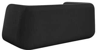 Abbington Boucle Fabric Upholstered Loveseat, Black