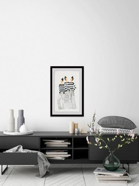 "Paris Style" Framed Painting Print, 16"x24"