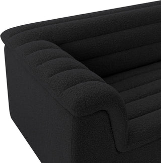 Cascade Upholstered Set, Black, Boucle Fabric, Chair