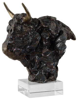 Uttermost Bison Bust Bronze Sculpture