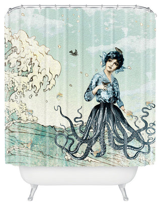 Belle13 Sea Fairy Shower Curtain