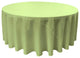 LA Linen Round Polyester Poplin, Sage, 132" Round