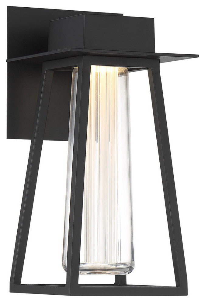 Avant Garde 12" LED Outdoor Wall-Light 3000K, Black