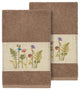 Serenity 2-Piece Embellished Hand Towel Set, Latte
