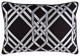 Surya Pagoda PAG-004 22"x22" Pillow Cover, Metallic/Silver/Black