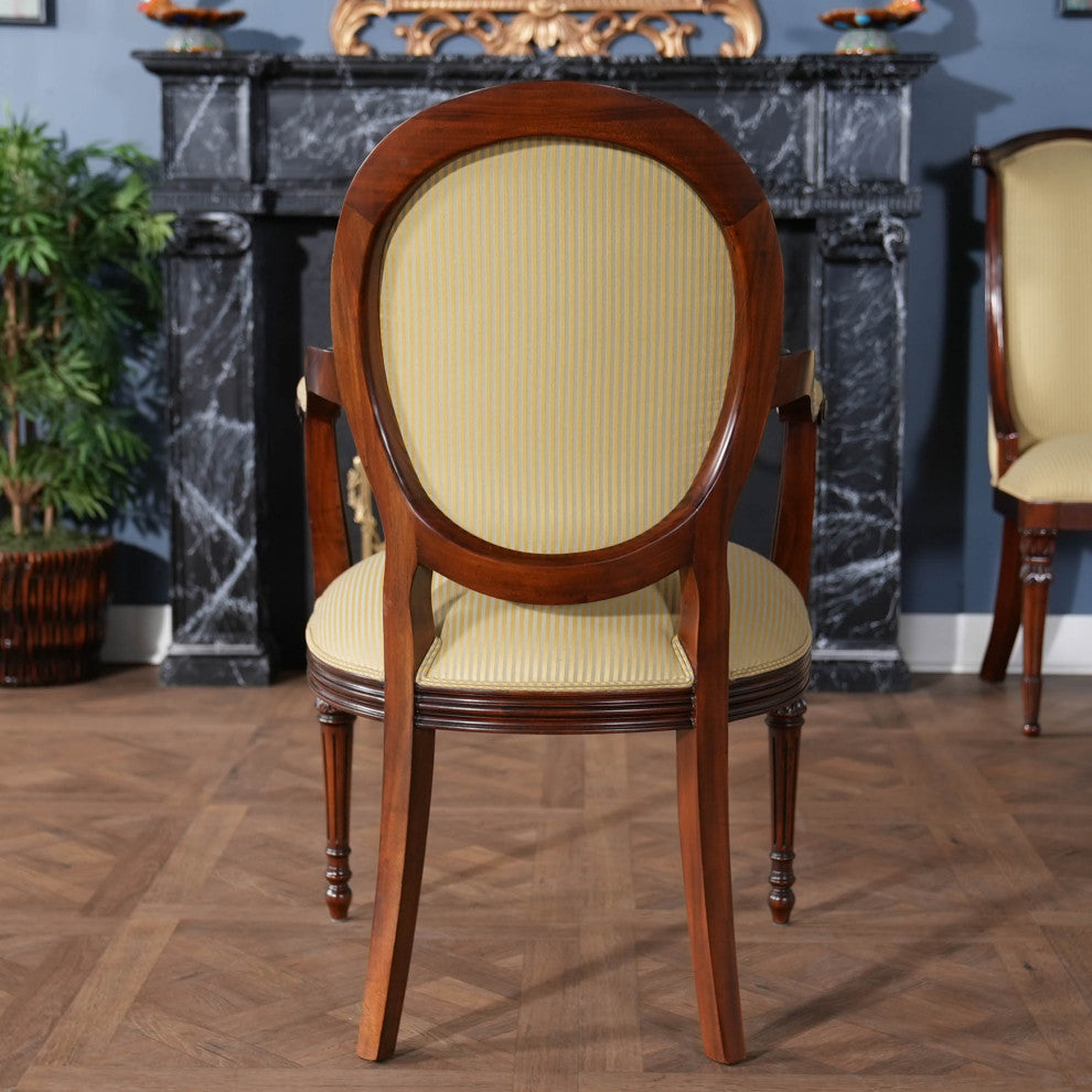Round Back Mahogany Chair