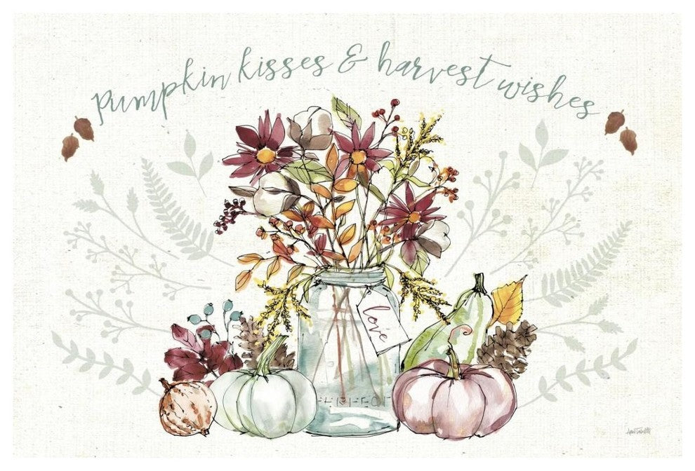 "Festive Foliage I" Digital Paper Print by Anne Tavoletti, 38"x26"