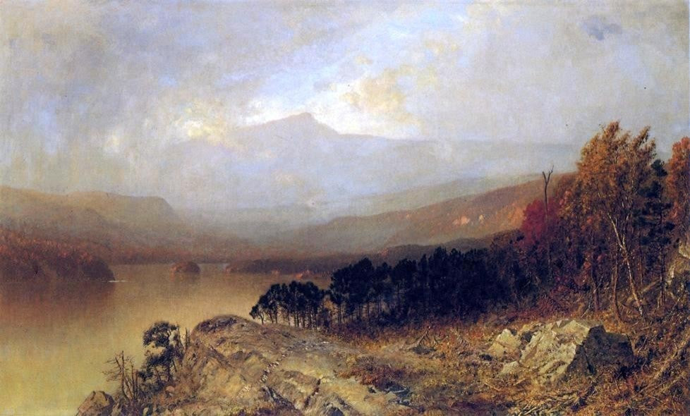 Alexander Helwig Wyant Autumn Landscape, 18"x27" Wall Decal Print