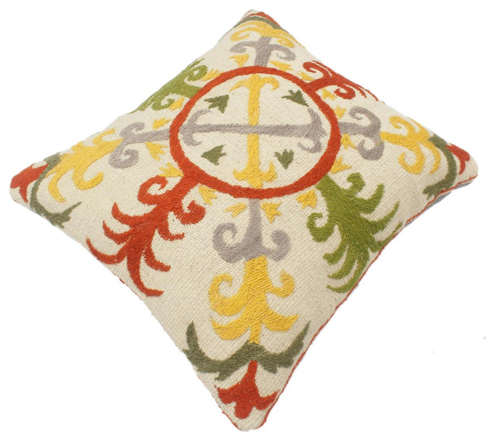 Tribal MacGrego Kilim Suzani Handmade Pillow