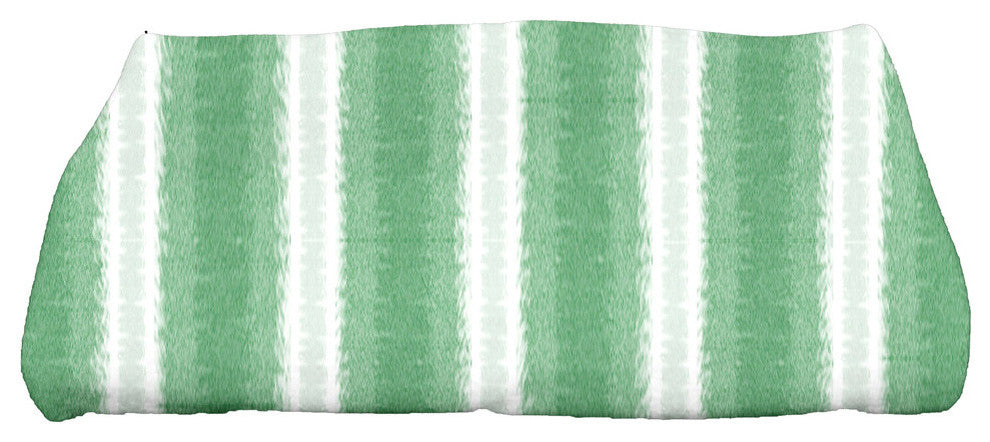 Sea Lines, Stripe Print Bath Towel, Green