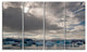 Ice of Jokulsarlon Lagoon, Landscape Canvas Art Print, 48"x28", 4 Panels