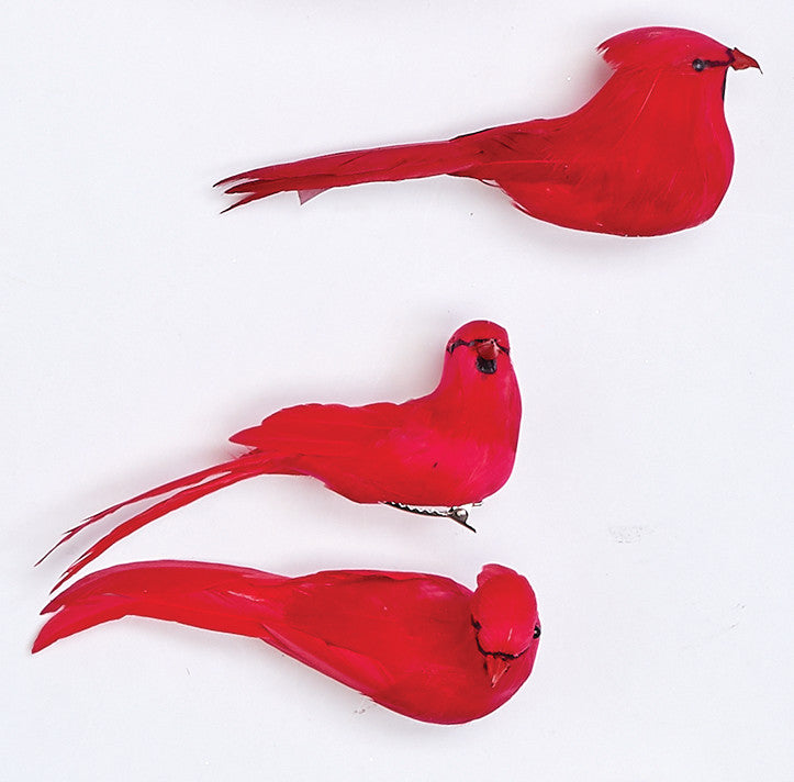 Feathered Cardinal, 4"